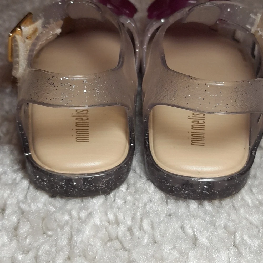 MINI MELISSA POPSICLE  ARANHA clear & Purple Jelly Sandals Size 7 - Picture 12 of 12